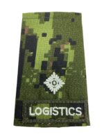 Canadian Forces CADPAT 2nd Lieutenant Logistics Slip-On Insignia Single