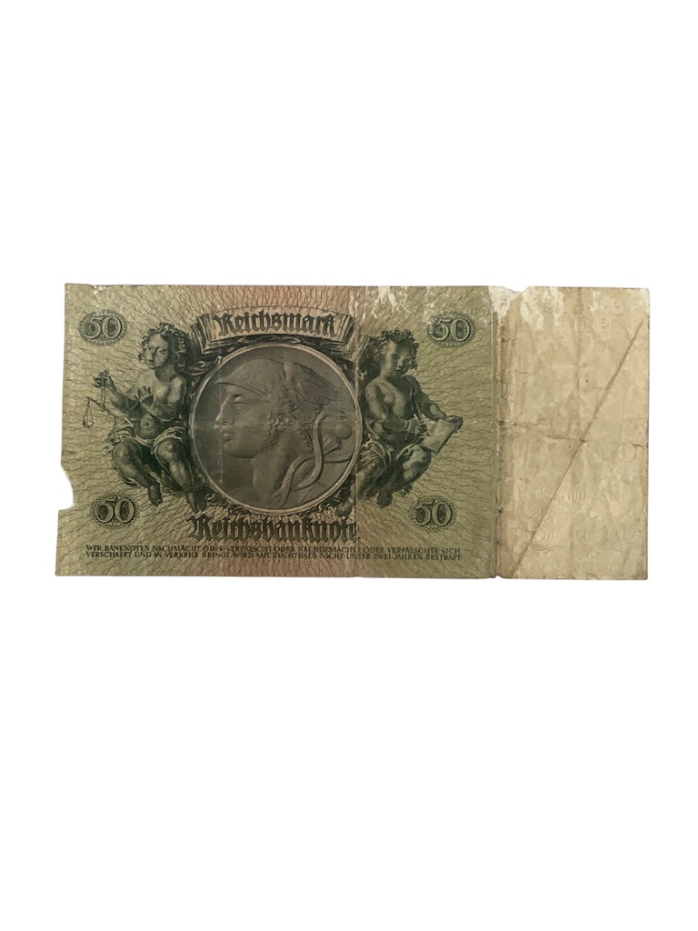 German 50 Reichsmark Banknote Dated 1933 German 50 Reichsmark Banknote Dated 1933