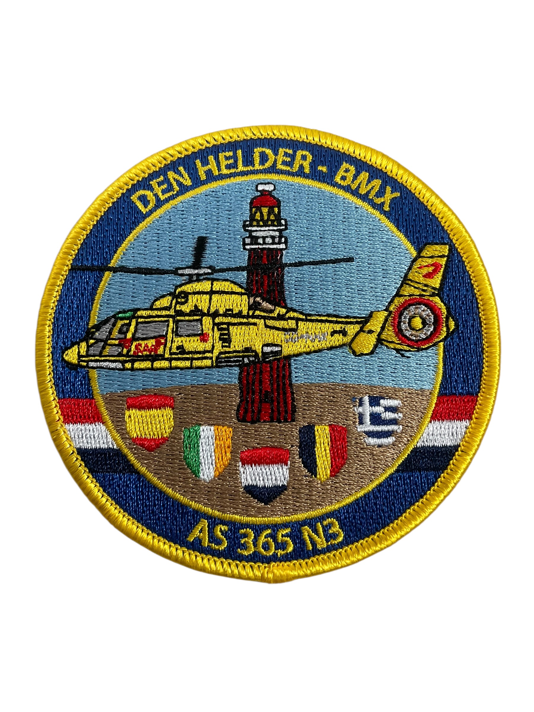 Netherlands Den Helder-BMX AS 365 N3 Helicopter Patch Netherlands Den Helder-BMX AS 365 N3 Helicopter Patch