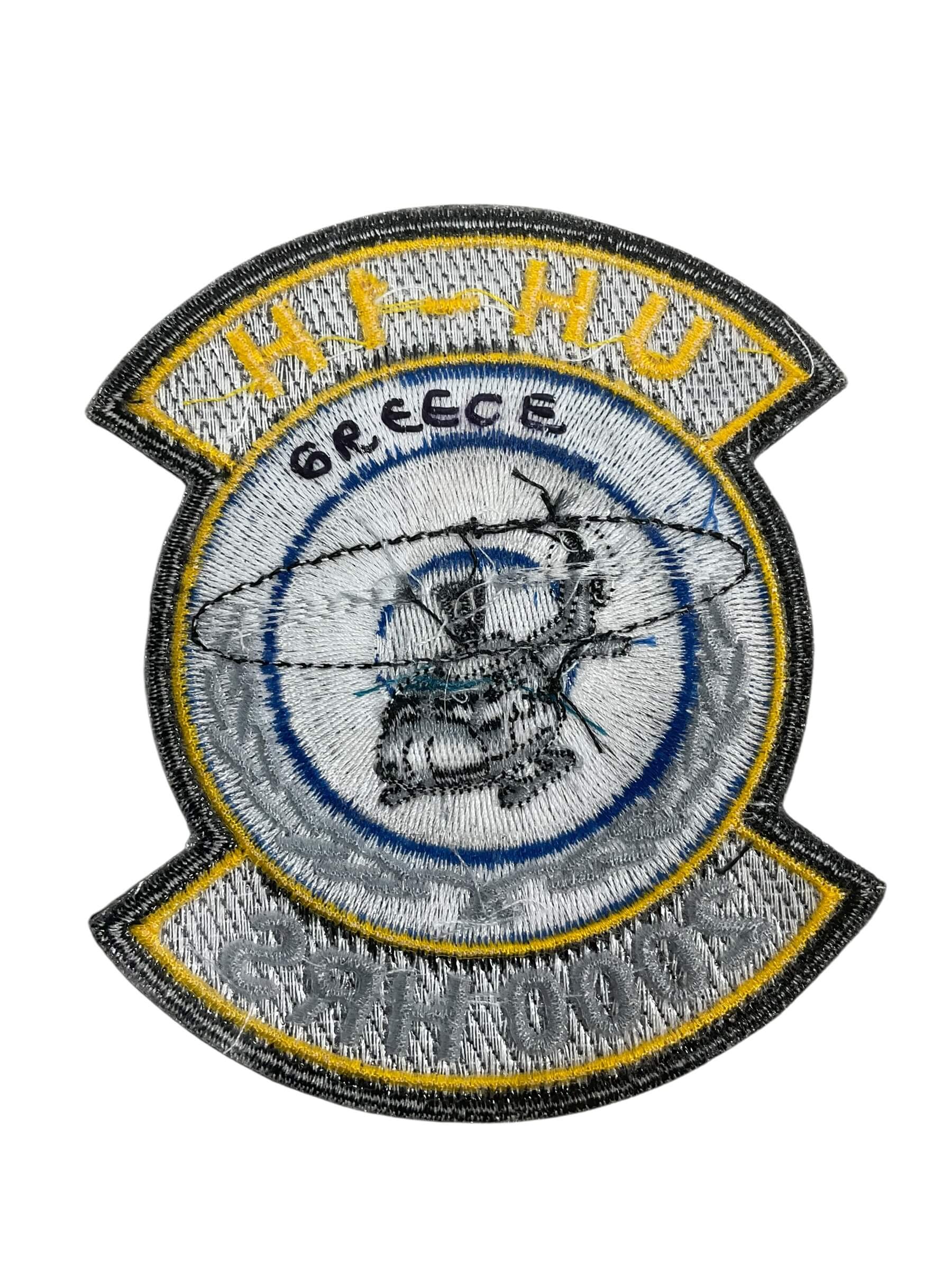 Greek Hellenic Army Aviation UH-1H 2000 Flight Hours Helicopter Patch Greek Hellenic Army Aviation UH-1H 2000 Flight Hours Helicopter Patch