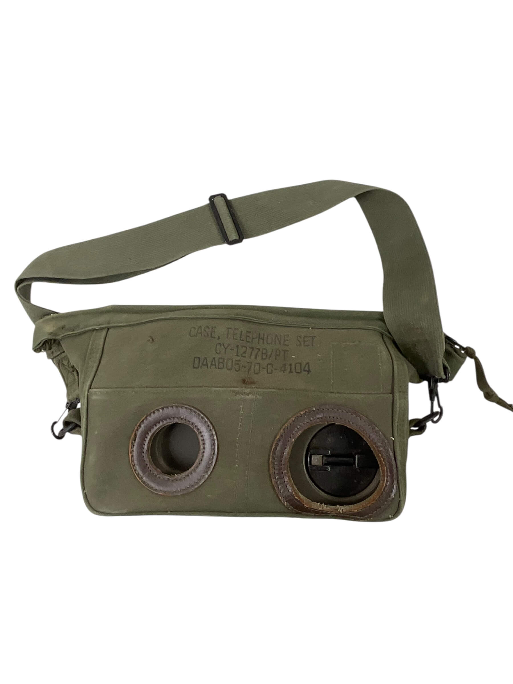 US Army Vietnam TA-312/PT Field Telephone Set In Transit Case US Army Vietnam TA-312/PT Field Telephone Set In Transit Case
