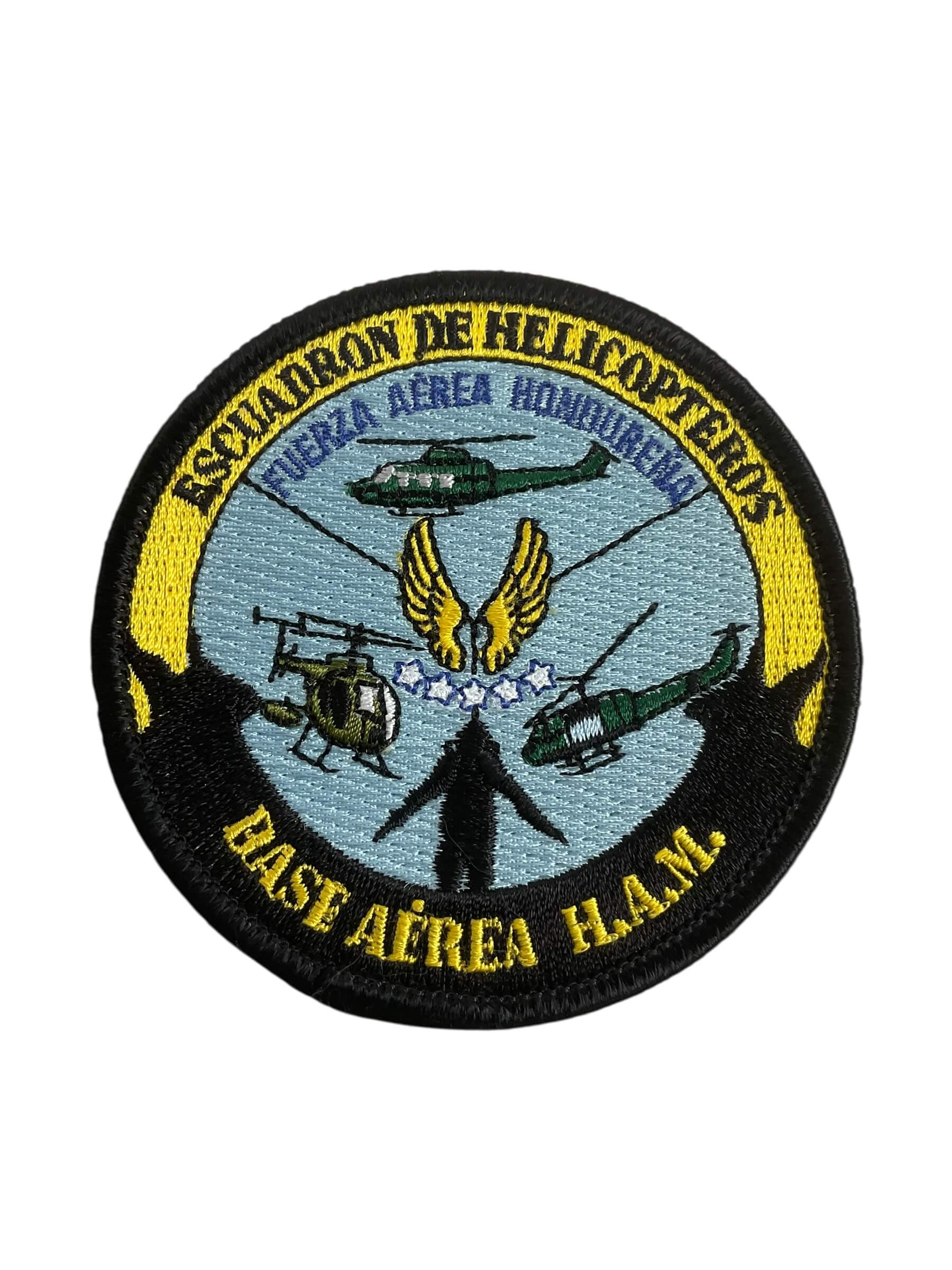 Honduran Air Force Base Aerea H.A.M. Helicopter Squadron Patch Honduran Air Force Base Aerea H.A.M. Helicopter Squadron Patch