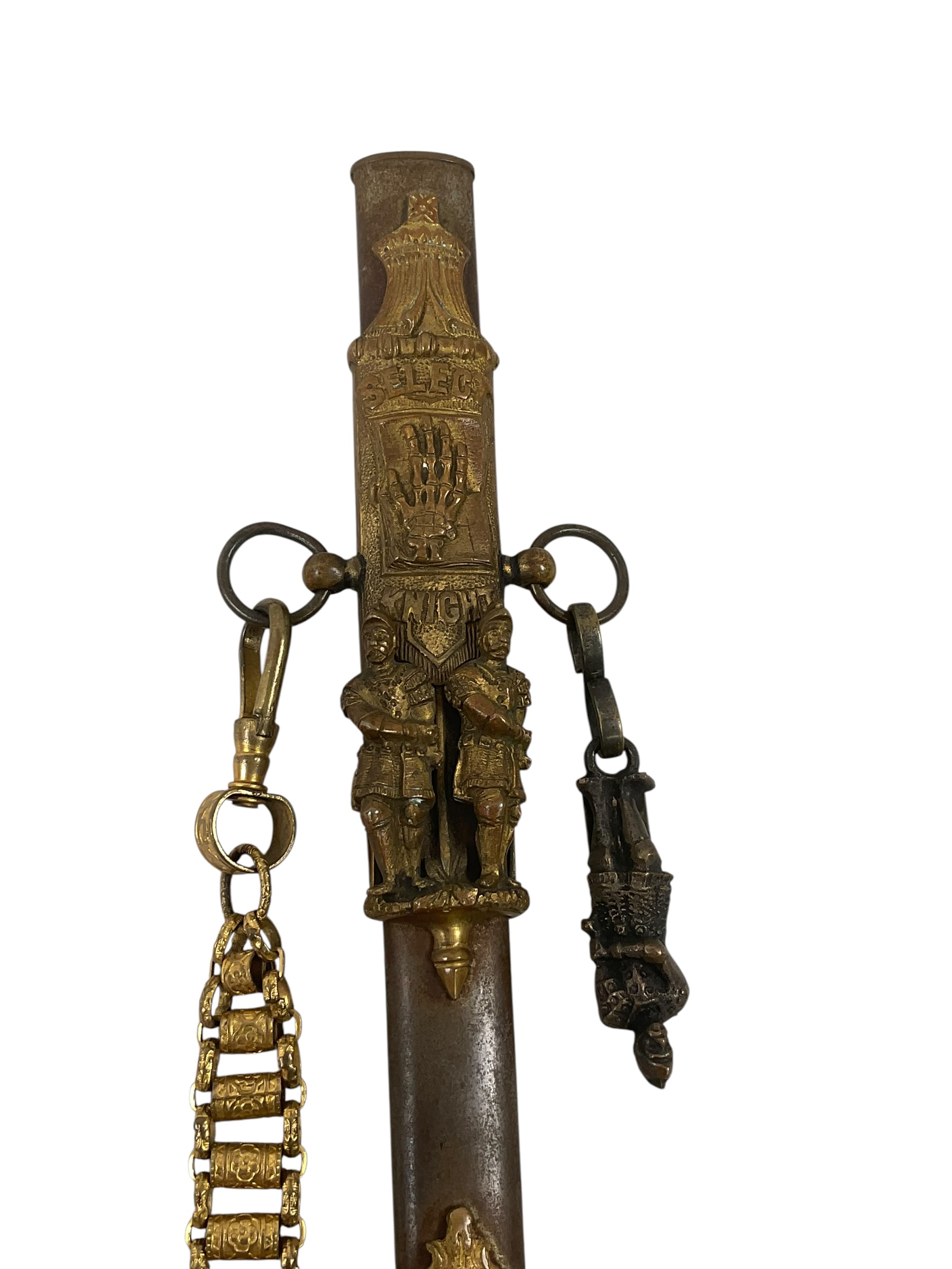 US Masonic Ancient Order of United Workmen Sword With Scabbard US Masonic Ancient Order of United Workmen Sword With Scabbard