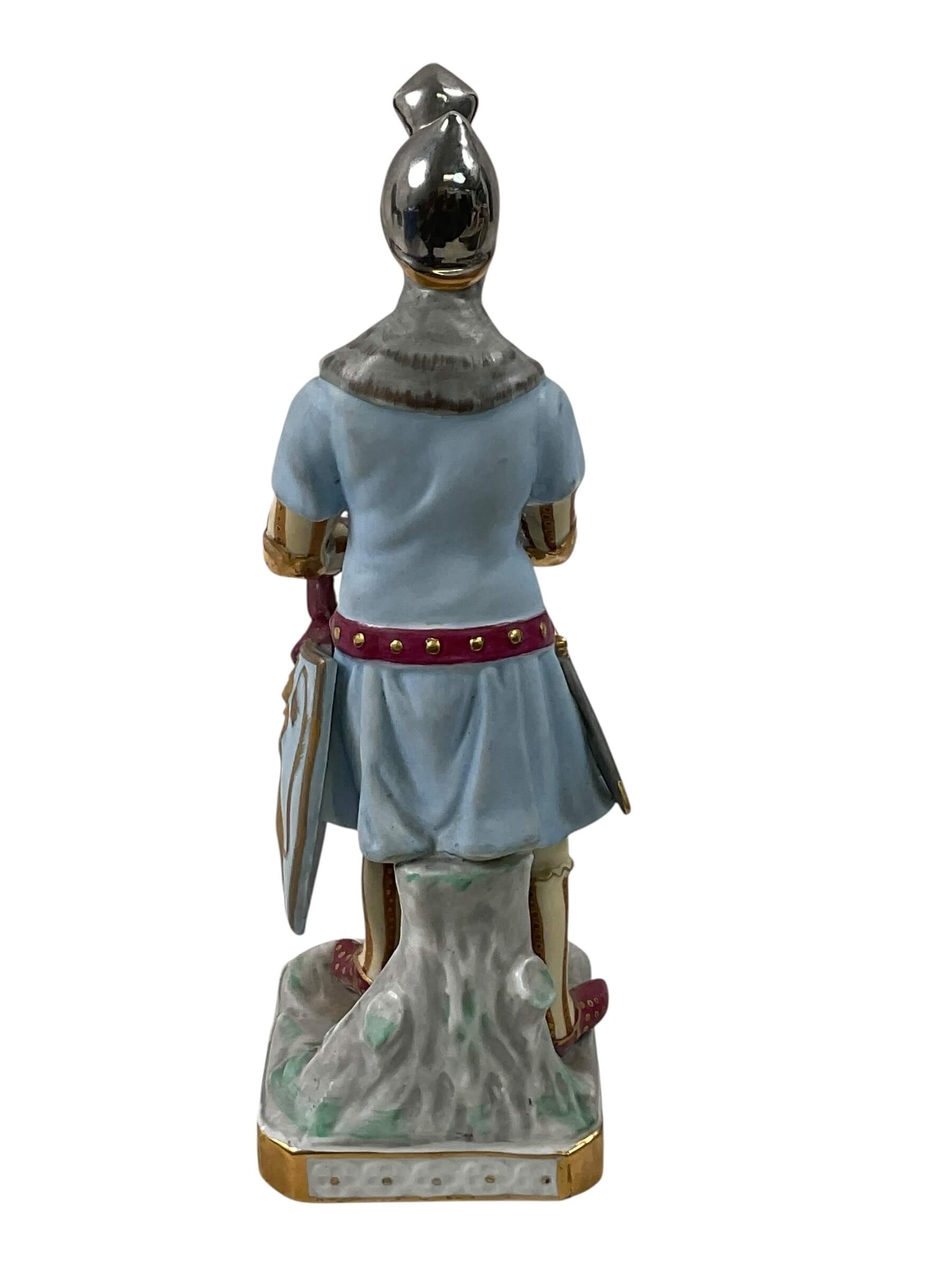 Sitzendorf Porcelain Knight 1890 9" Tall Sitzendorf Porcelain Knight 1890 9" Tall