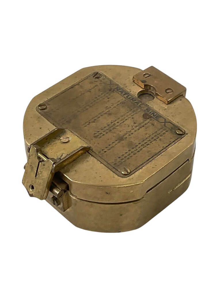 WW2 British Brass Surveyor's Compass Broad Arrowed Dated 1941 WW2 British Brass Surveyor's Compass Broad Arrowed Dated 1941