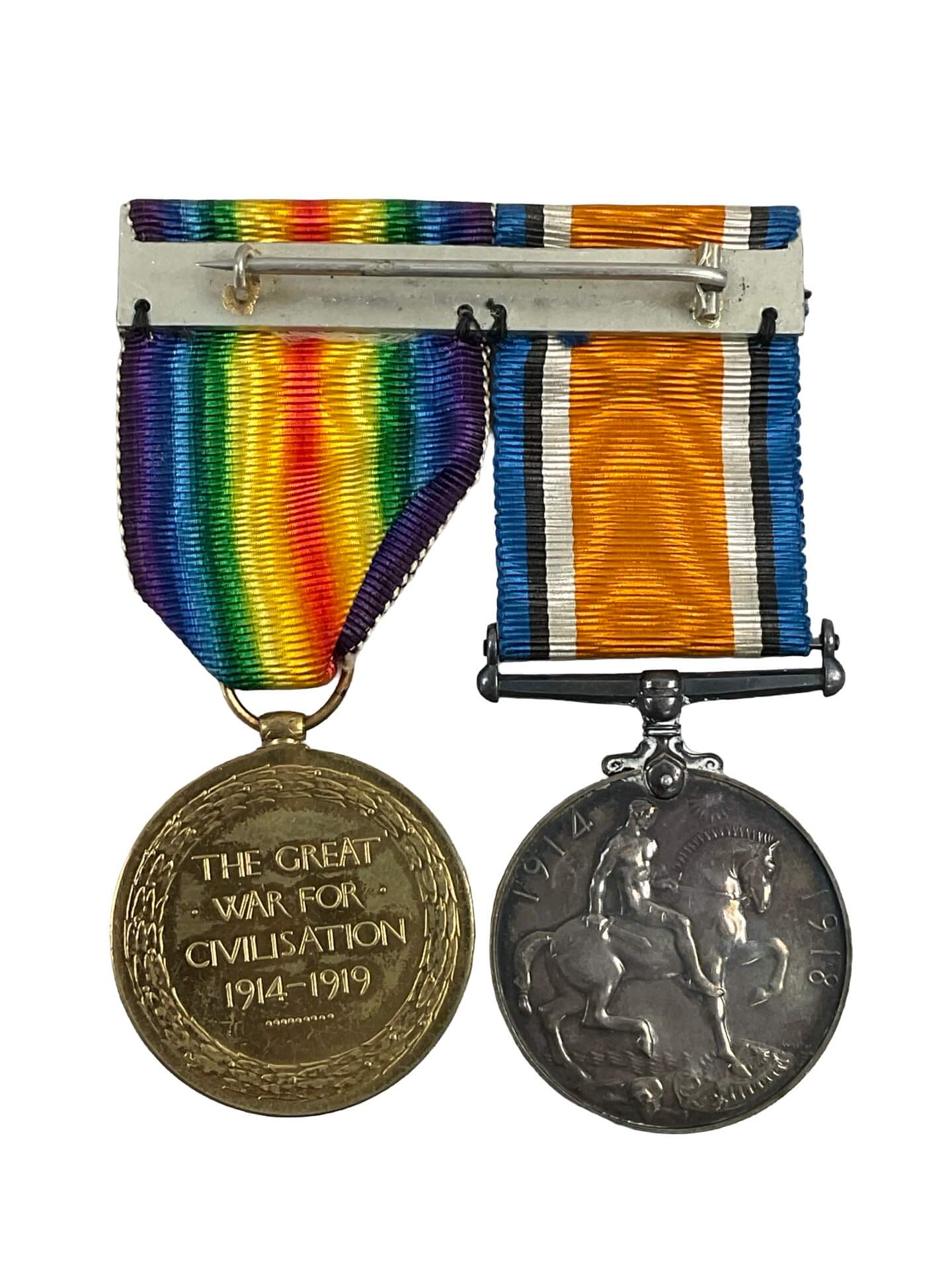 WW1 Canadian CEF Medal Group Pair CRT Full Size Named Dagger WW1 Canadian CEF Medal Group Pair CRT Full Size Named Dagger