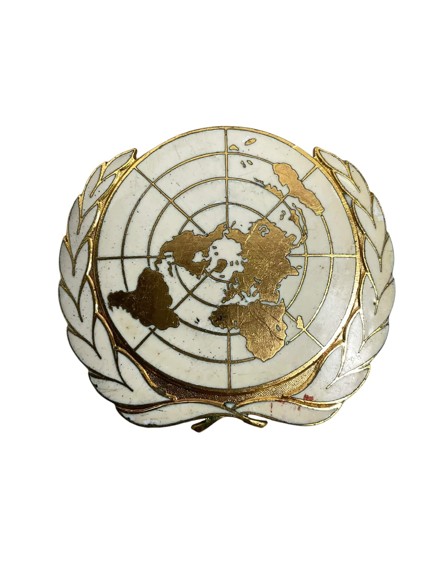 UN United Nations Metal Cap Badge UN United Nations Metal Cap Badge
