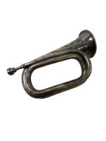 WW2 British RN H.M.S. Birmingham Silvered Presentation Bugle