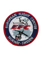 European Flight Center EFC Norway-Sweden Helicopter Patch European Flight Center EFC Norway-Sweden Helicopter Patch