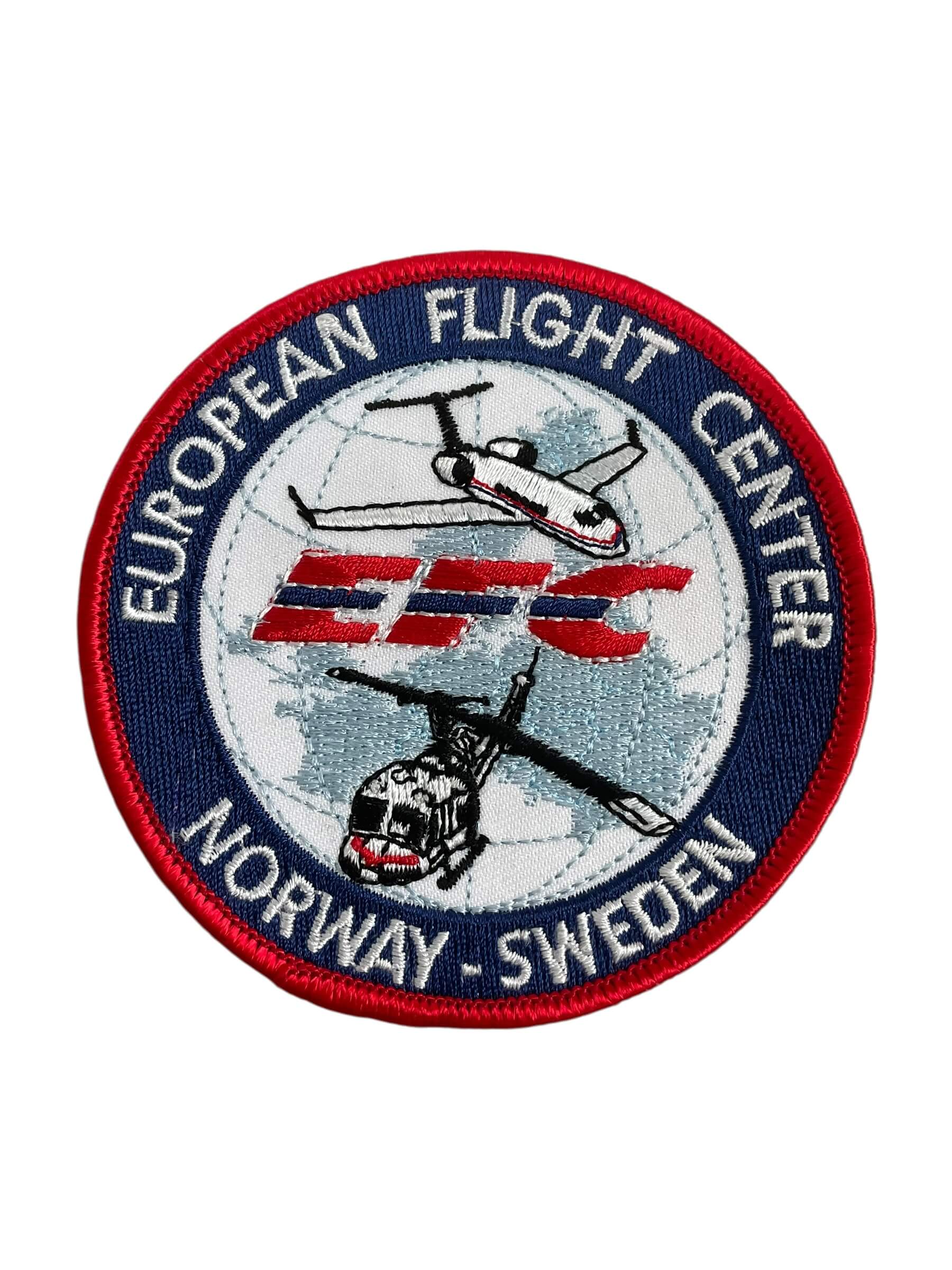 European Flight Center EFC Norway-Sweden Helicopter Patch European Flight Center EFC Norway-Sweden Helicopter Patch
