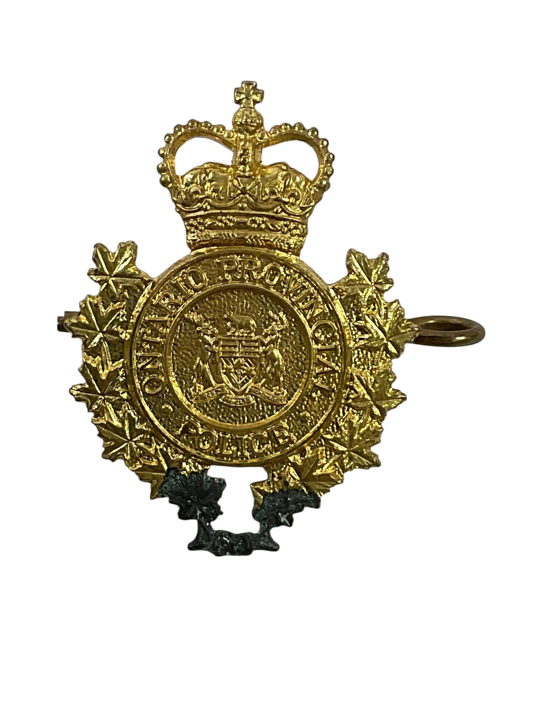 Canadian Ontario Provincial Police OPP Collar Insignia Single Canadian Ontario Provincial Police OPP Collar Insignia Single