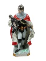 Sitzendorf Porcelain Voigt Knight 1890 10" Tall Sitzendorf Porcelain Voigt Knight 1890 10" Tall