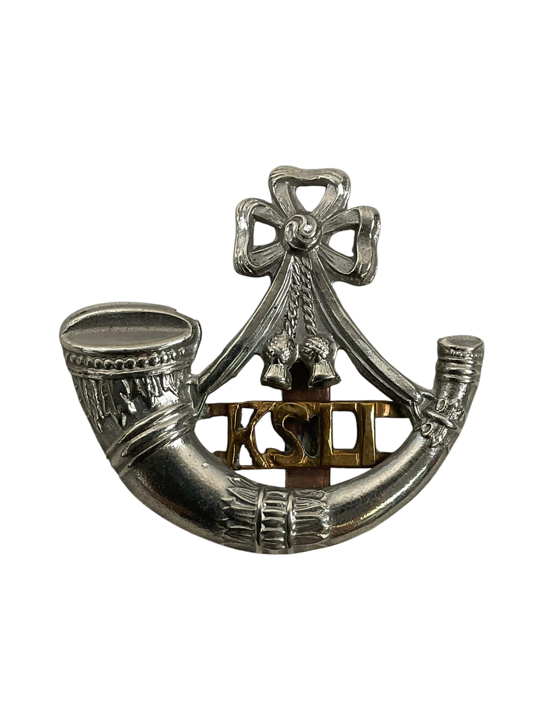 WW2 British KSLI King's Shropshire Light Infantry Cap Badge WW2 British KSLI King's Shropshire Light Infantry Cap Badge