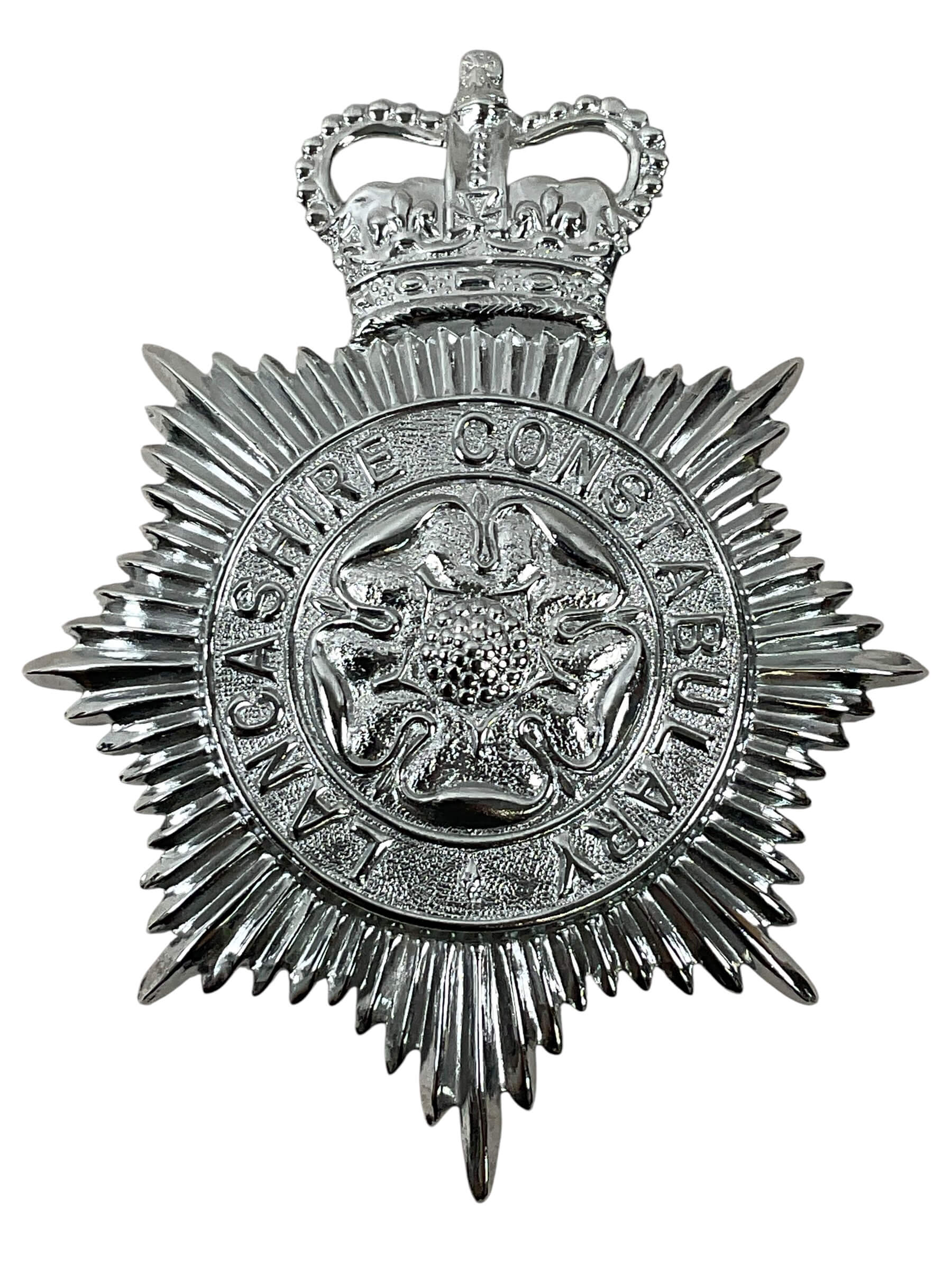 British Lancashire Constabulary Police Helmet Plate British Lancashire Constabulary Police Helmet Plate