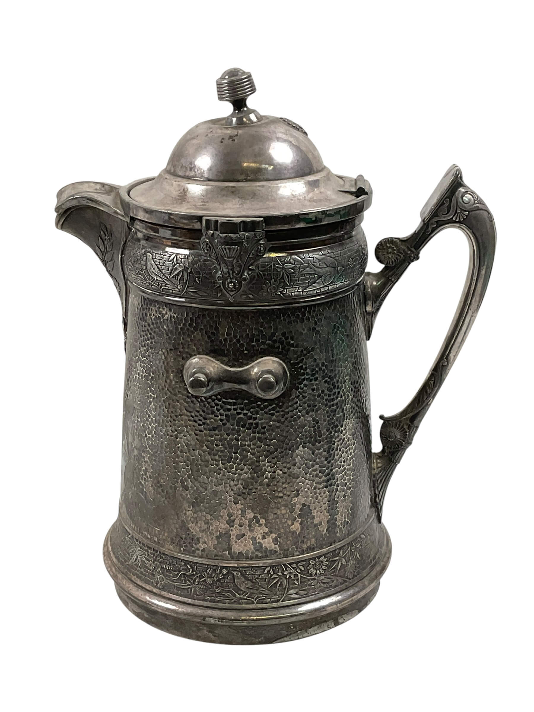 US Company D Second Corps Cadets M.V.M Silver Plated Inscribed Water Pitcher Maker Reed & Barton US Company D Second Corps Cadets M.V.M Silver Plated Inscribed Water Pitcher Maker Reed & Barton