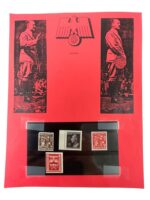 WW2 German SS and SA Brandenburg Gate and Reinhard Heydrich Postal Stamps Lot of 4