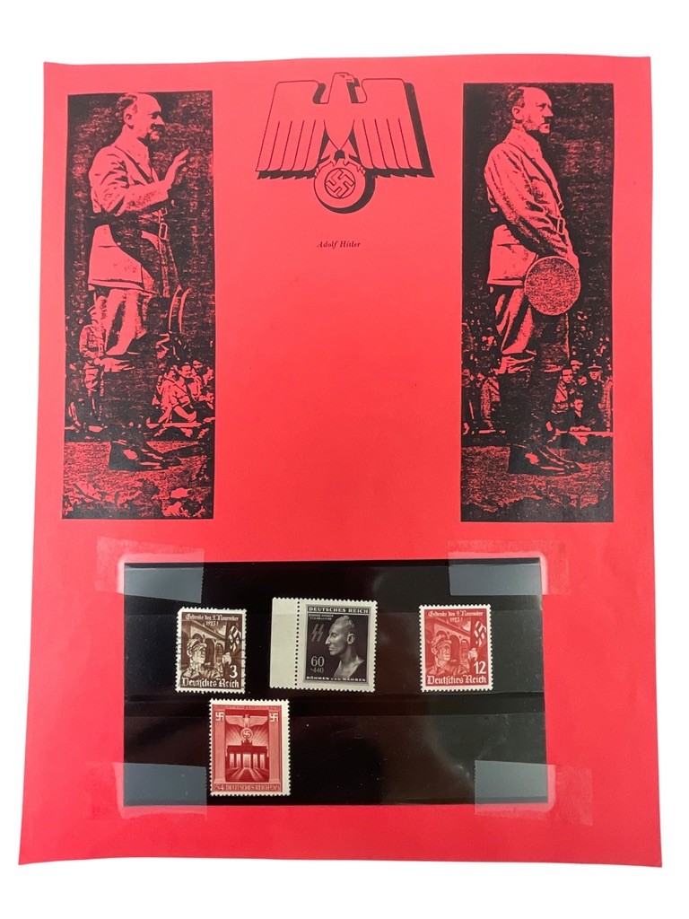 WW2 German SS and SA Brandenburg Gate and Reinhard Heydrich Postal Stamps Lot of 4 WW2 German SS and SA Brandenburg Gate and Reinhard Heydrich Postal Stamps Lot of 4