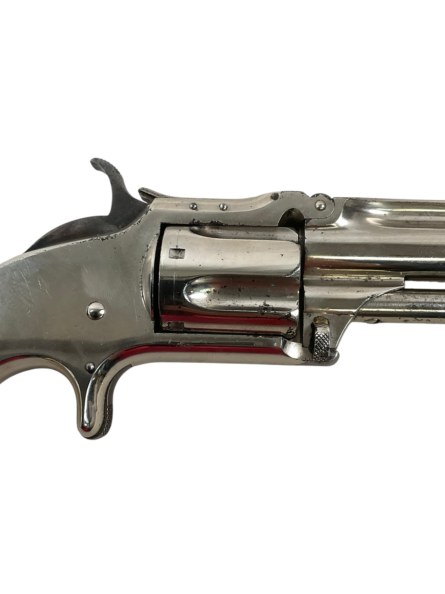 Smith and Wesson 1 1/2 5-Shot Revolver .32 Rimfire Nickeled Ivory Grips 2nd Model ANTIQUE NO PERMIT REQUIRED Smith and Wesson 1 1/2 5-Shot Revolver .32 Rimfire Nickeled Ivory Grips 2nd Model ANTIQUE NO PERMIT REQUIRED