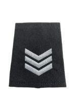 Canadian Ontario Provincial Police OPP Tactical Response Unit Sergeant Black Slip-On Rank Insignia Single
