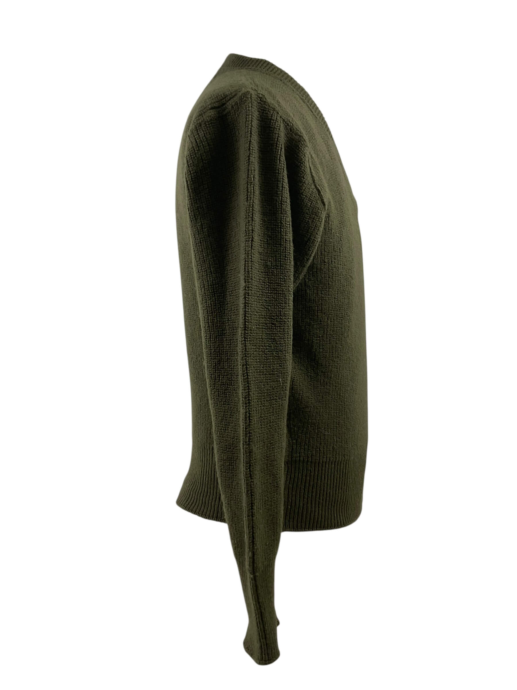 Canadian Forces OD Green Wool Sweater Dated 1975 Size Medium Canadian Forces OD Green Wool Sweater Dated 1975 Size Medium