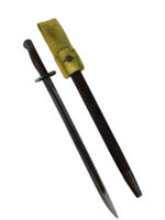 WW1 British BEF SMLE Bayonet With Scabbard Dated 1907 With Reproduction Frog