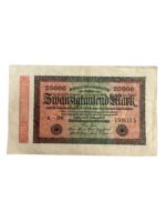 German 20000 Mark Reichs Banknote Dated 1923