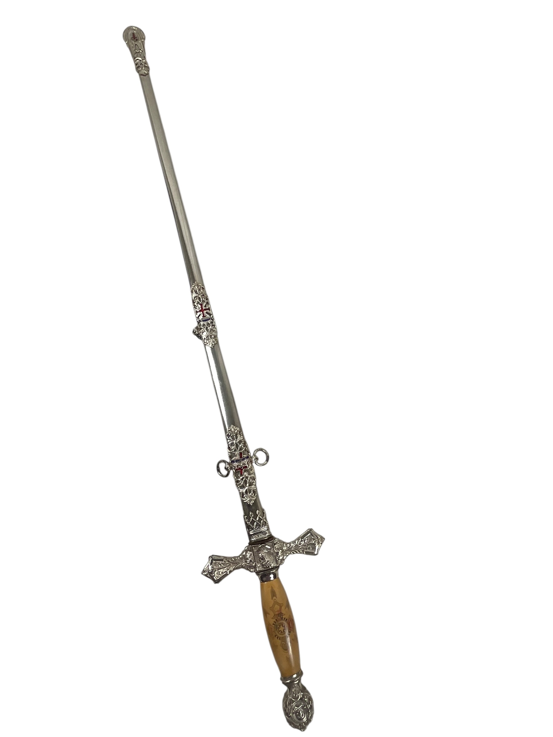 Masonic Knights Templar Sword With Scabbard Masonic Knights Templar Sword With Scabbard