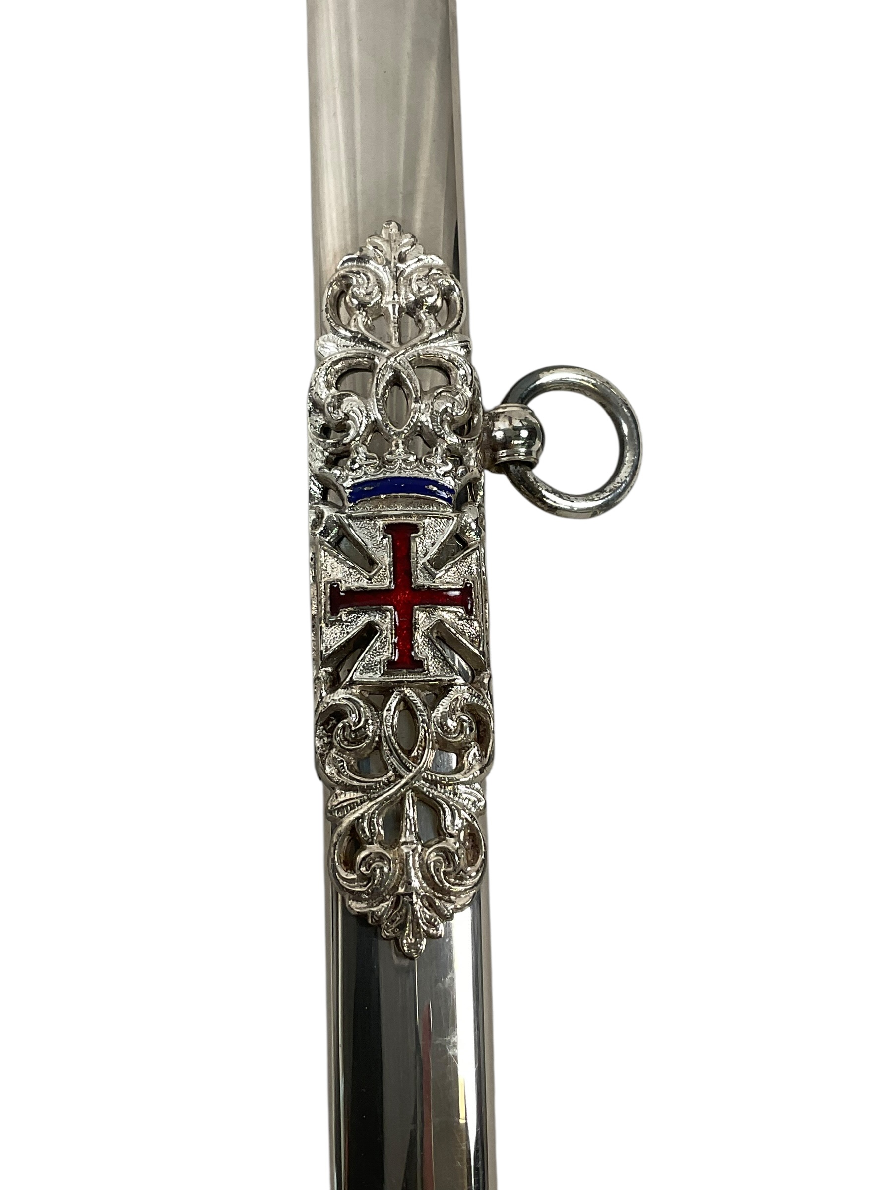 Masonic Knights Templar Sword With Scabbard Masonic Knights Templar Sword With Scabbard
