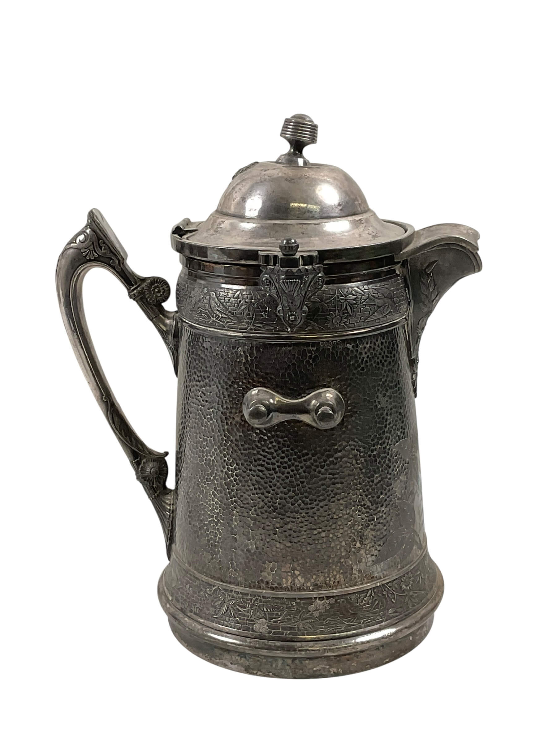 US Company D Second Corps Cadets M.V.M Silver Plated Inscribed Water Pitcher Maker Reed & Barton US Company D Second Corps Cadets M.V.M Silver Plated Inscribed Water Pitcher Maker Reed & Barton