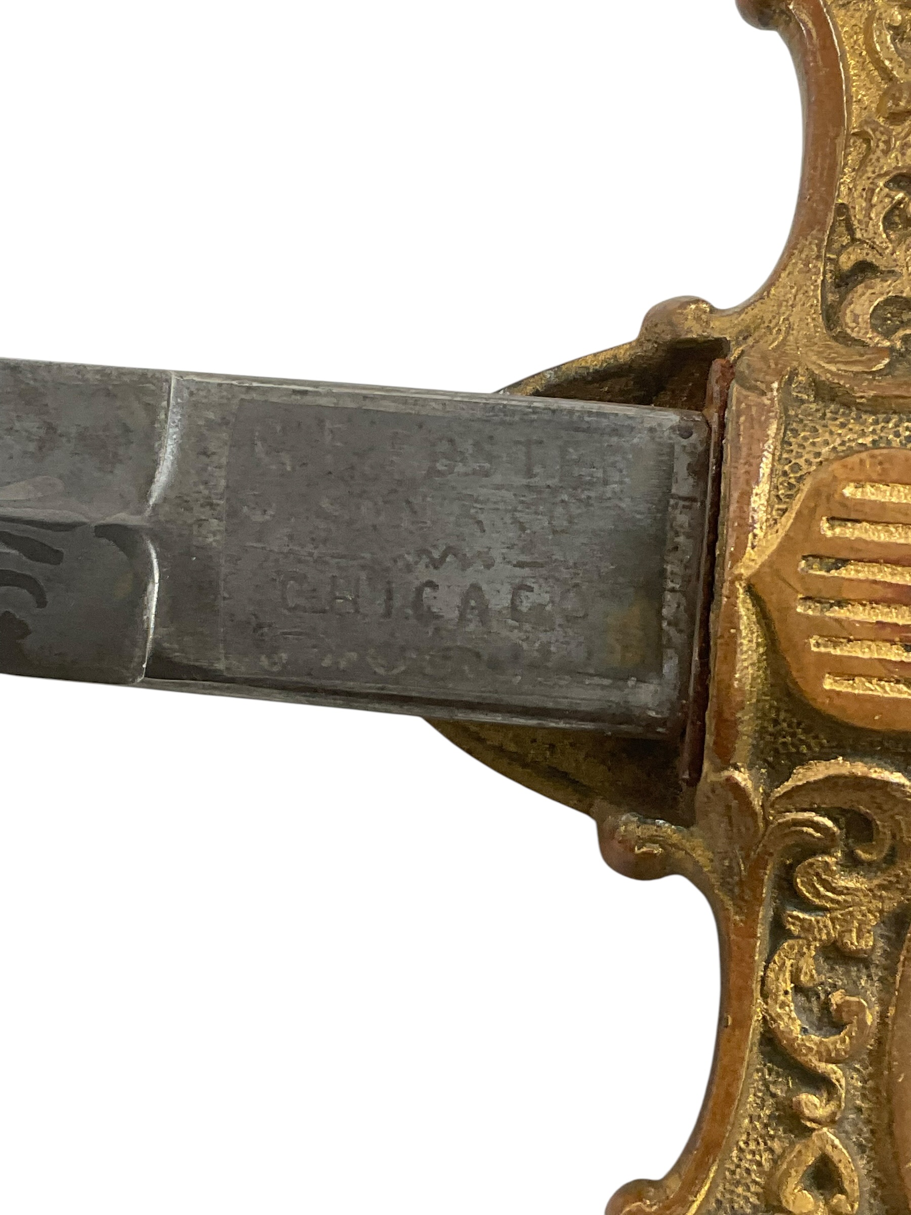 US Masonic Ancient Order of United Workmen Sword With Scabbard US Masonic Ancient Order of United Workmen Sword With Scabbard