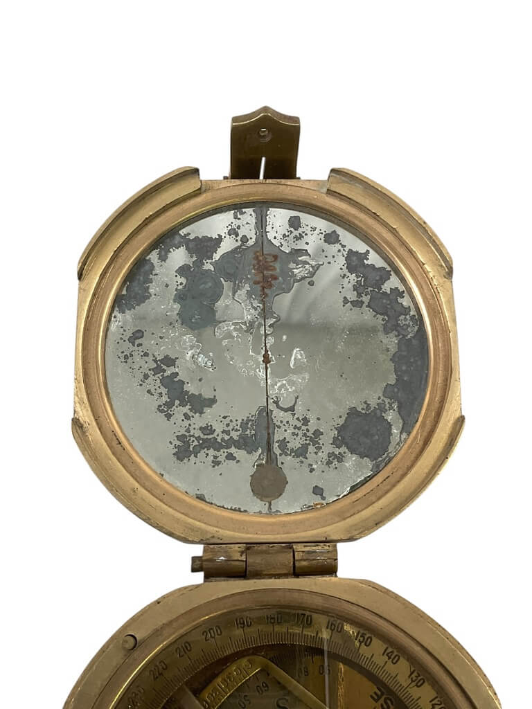 WW2 British Brass Surveyor's Compass Broad Arrowed Dated 1941 WW2 British Brass Surveyor's Compass Broad Arrowed Dated 1941