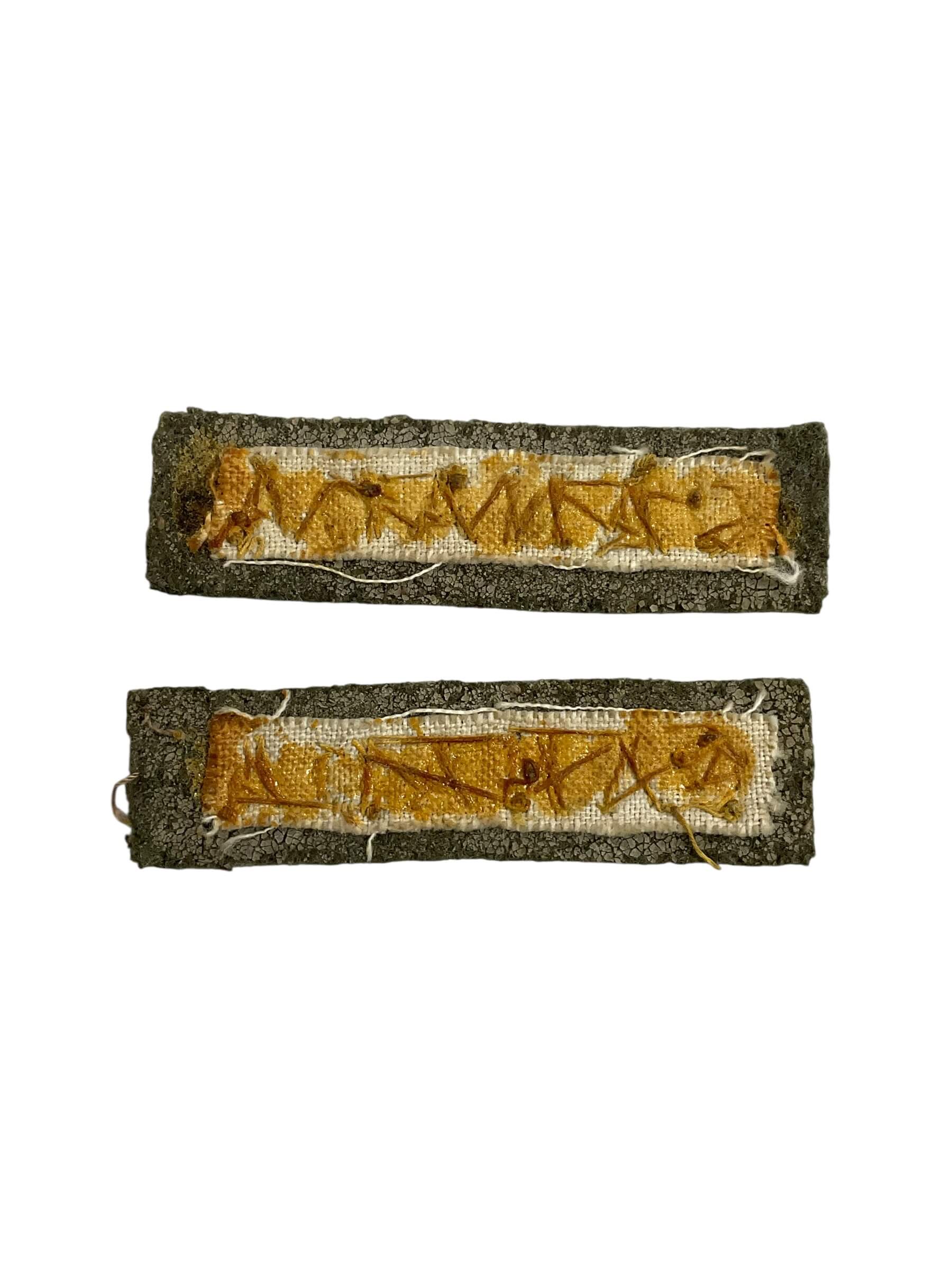 WW2 Canadian CANADA Bullion Wire Nationality Titles Insignia Pair WW2 Canadian CANADA Bullion Wire Nationality Titles Insignia Pair