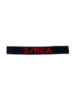 WW2 Canadian 2nd Medium RCA Canvas Shoulder Title Insignia Single