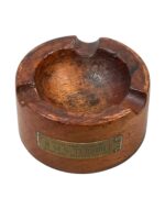 WW1 British RN H.M.S. Terrible Teak Ashtray