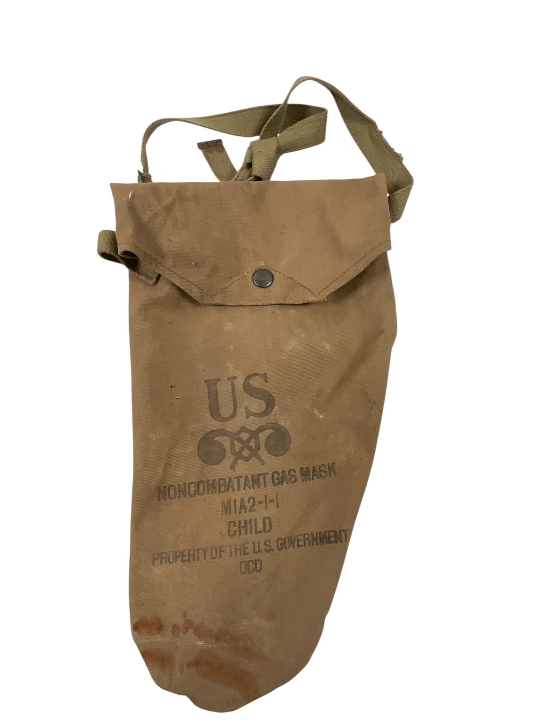 WW2 US Non-Combatant M1A2-1-1 Child Gas Mask In Carrying Bag WW2 US Non-Combatant M1A2-1-1 Child Gas Mask In Carrying Bag