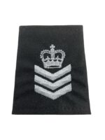 Canadian Ontario Provincial Police OPP Tactical Response Unit Staff Sergeant Black Slip-On Rank Insignia Single