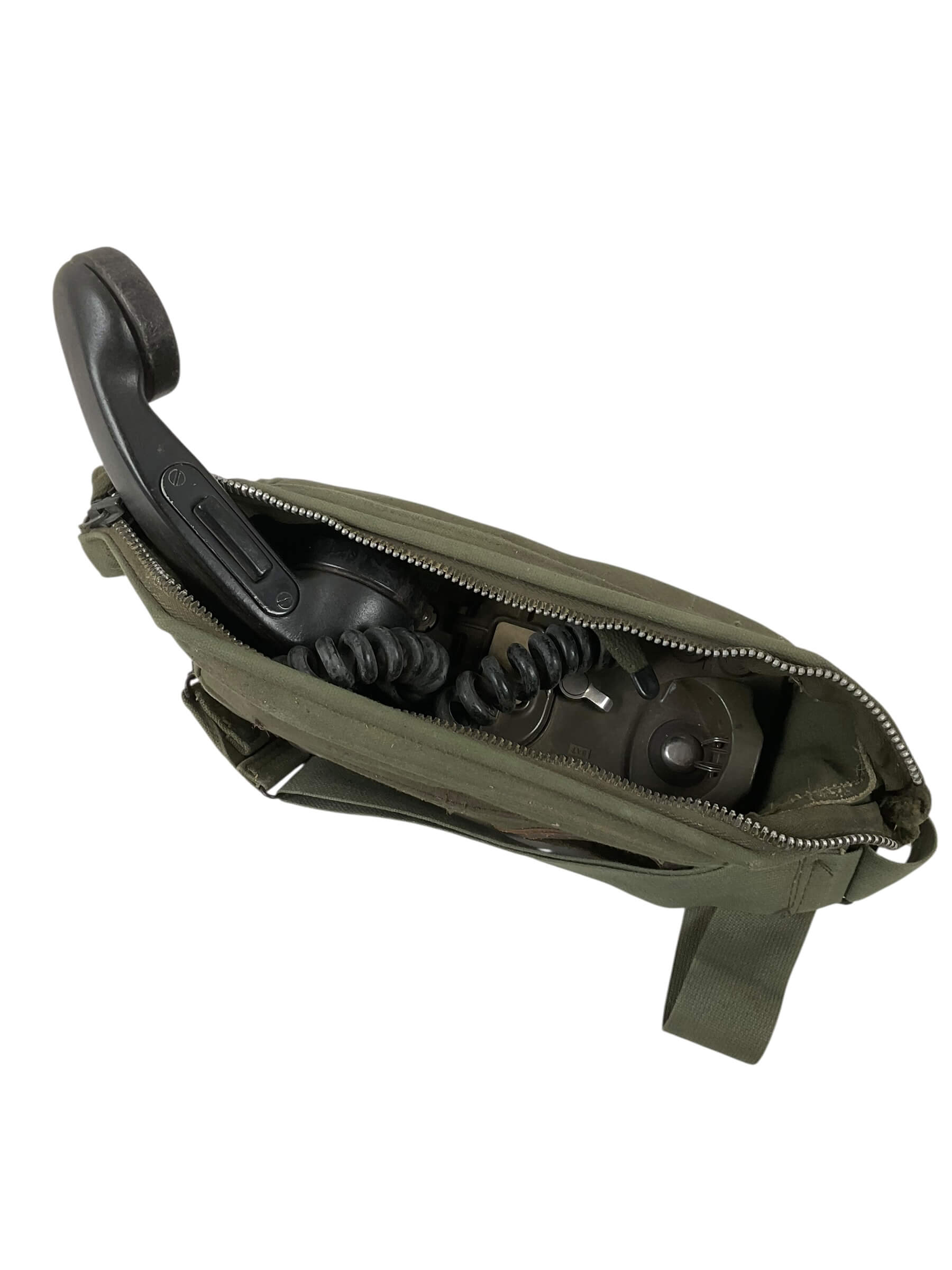 US Army Vietnam TA-312/PT Field Telephone Set In Transit Case US Army Vietnam TA-312/PT Field Telephone Set In Transit Case