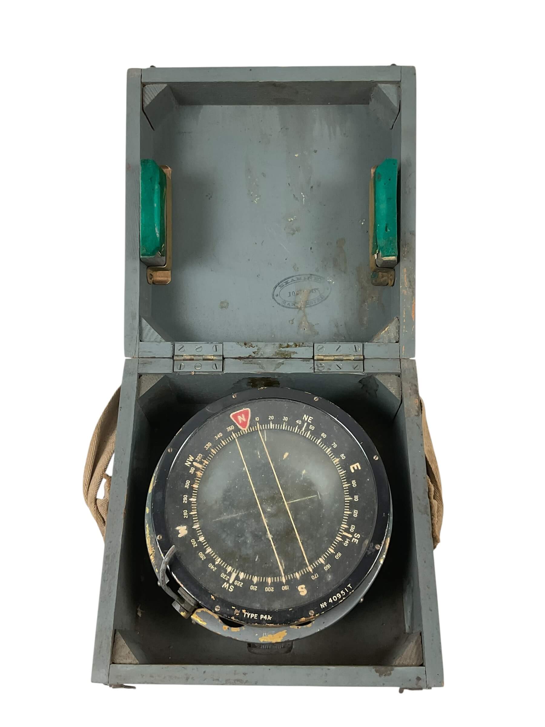 WW2 British RAF P4A Compass In Box Air Ministry Marked WW2 British RAF P4A Compass In Box Air Ministry Marked