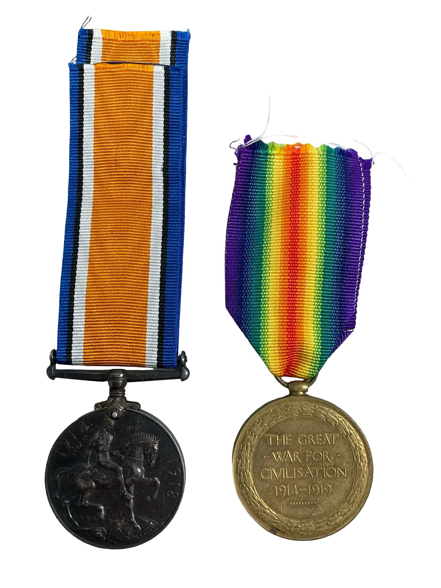 WW1 Canadian CEF Medal Group Pair CRT Full Size Named Bartlett WW1 Canadian CEF Medal Group Pair CRT Full Size Named Bartlett