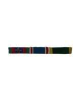WW2 Canadian 3 Place Ribbon Bar With ED