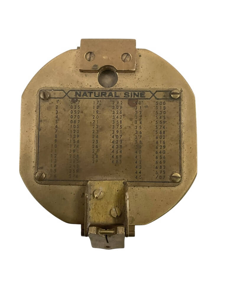 WW2 British Brass Surveyor's Compass Broad Arrowed Dated 1941 WW2 British Brass Surveyor's Compass Broad Arrowed Dated 1941