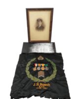 WW1 British Royal Naval Reserve Officer's Medal Grouping With Framed Picture