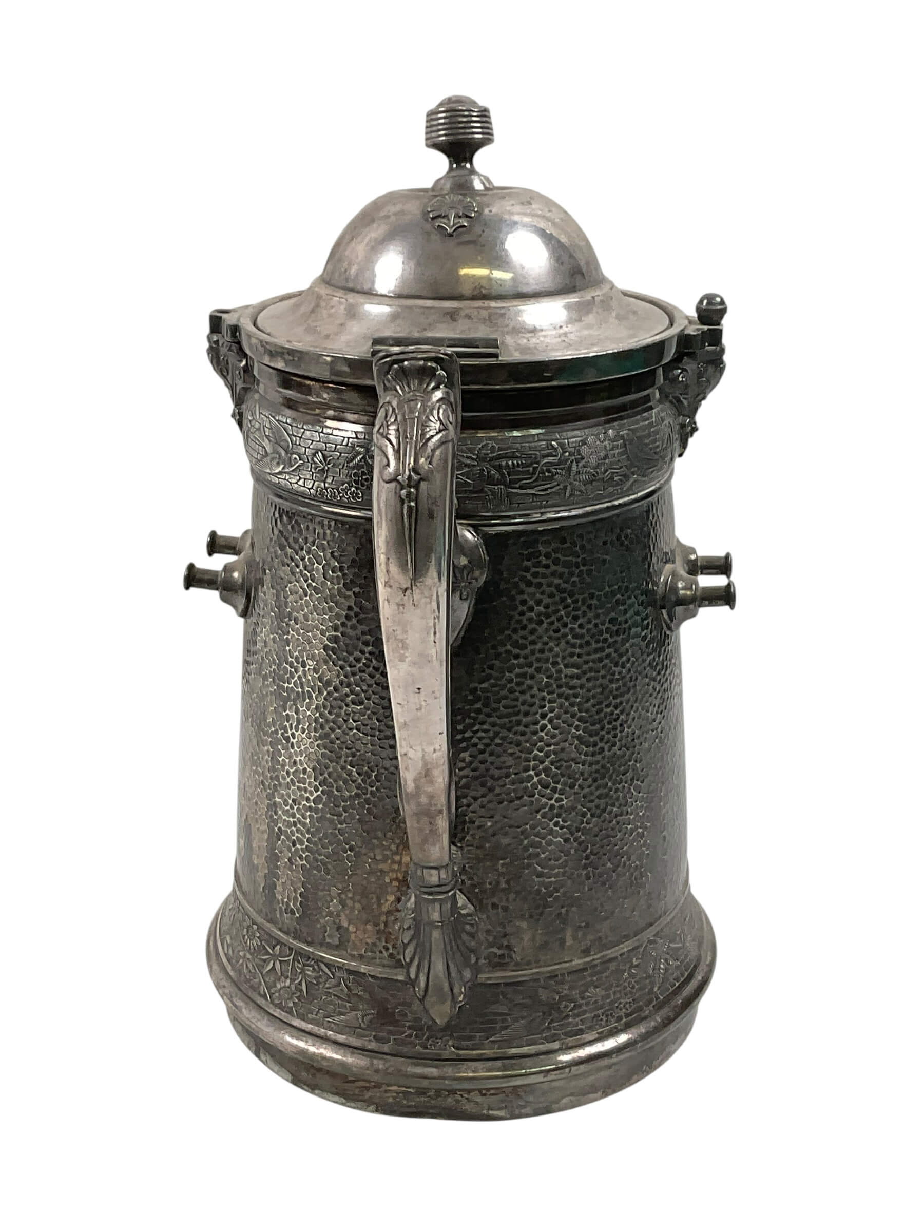US Company D Second Corps Cadets M.V.M Silver Plated Inscribed Water Pitcher Maker Reed & Barton US Company D Second Corps Cadets M.V.M Silver Plated Inscribed Water Pitcher Maker Reed & Barton