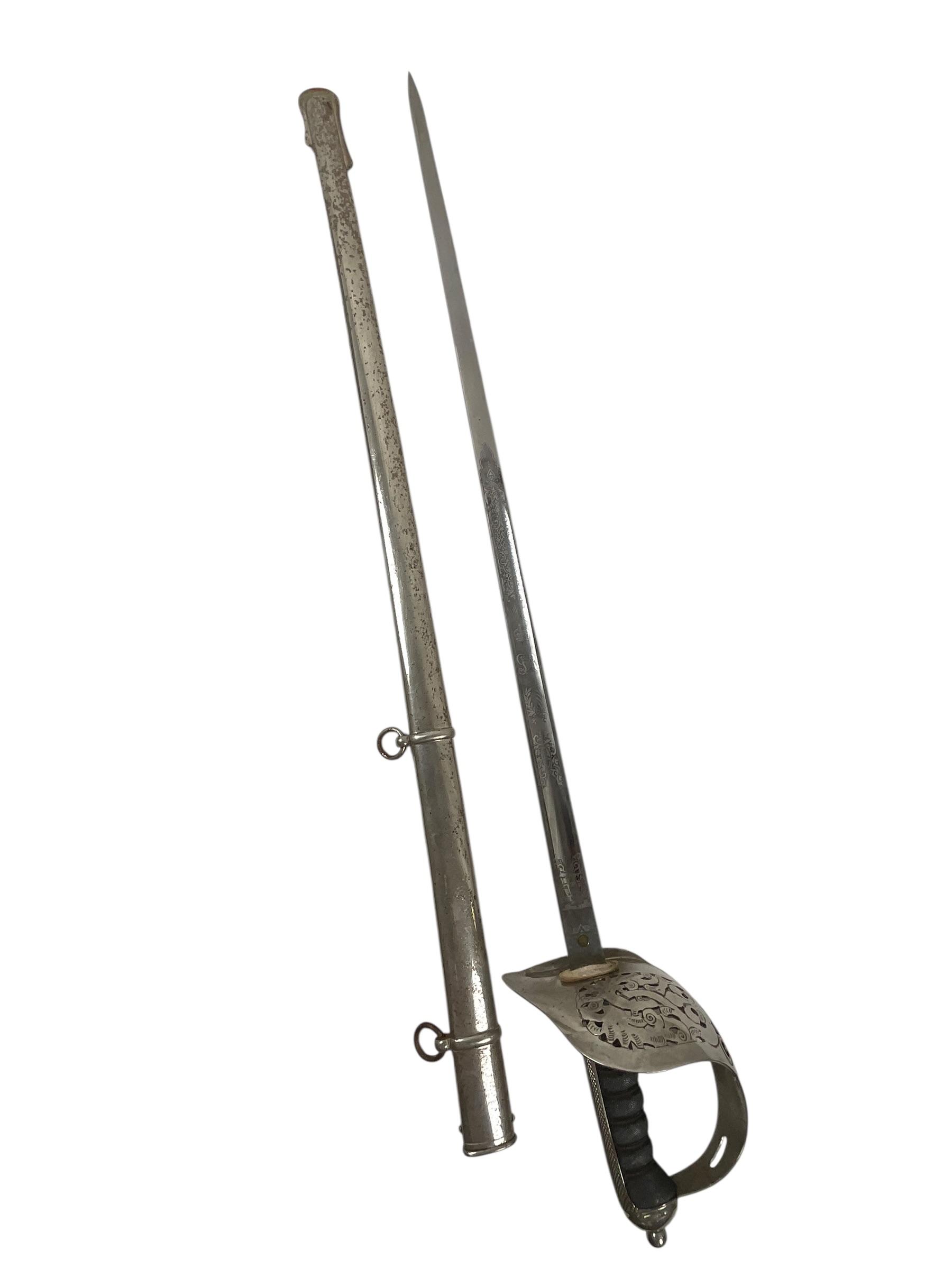 WW1 Canadian CEF Pattern 1897 Infantry Officer's Sword With Scabbard Distributor Scully WW1 Canadian CEF Pattern 1897 Infantry Officer's Sword With Scabbard Distributor Scully