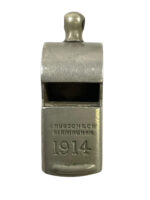 WW1 British BEF J. Hudson and Co Birmingham 1914 Dated Whistle