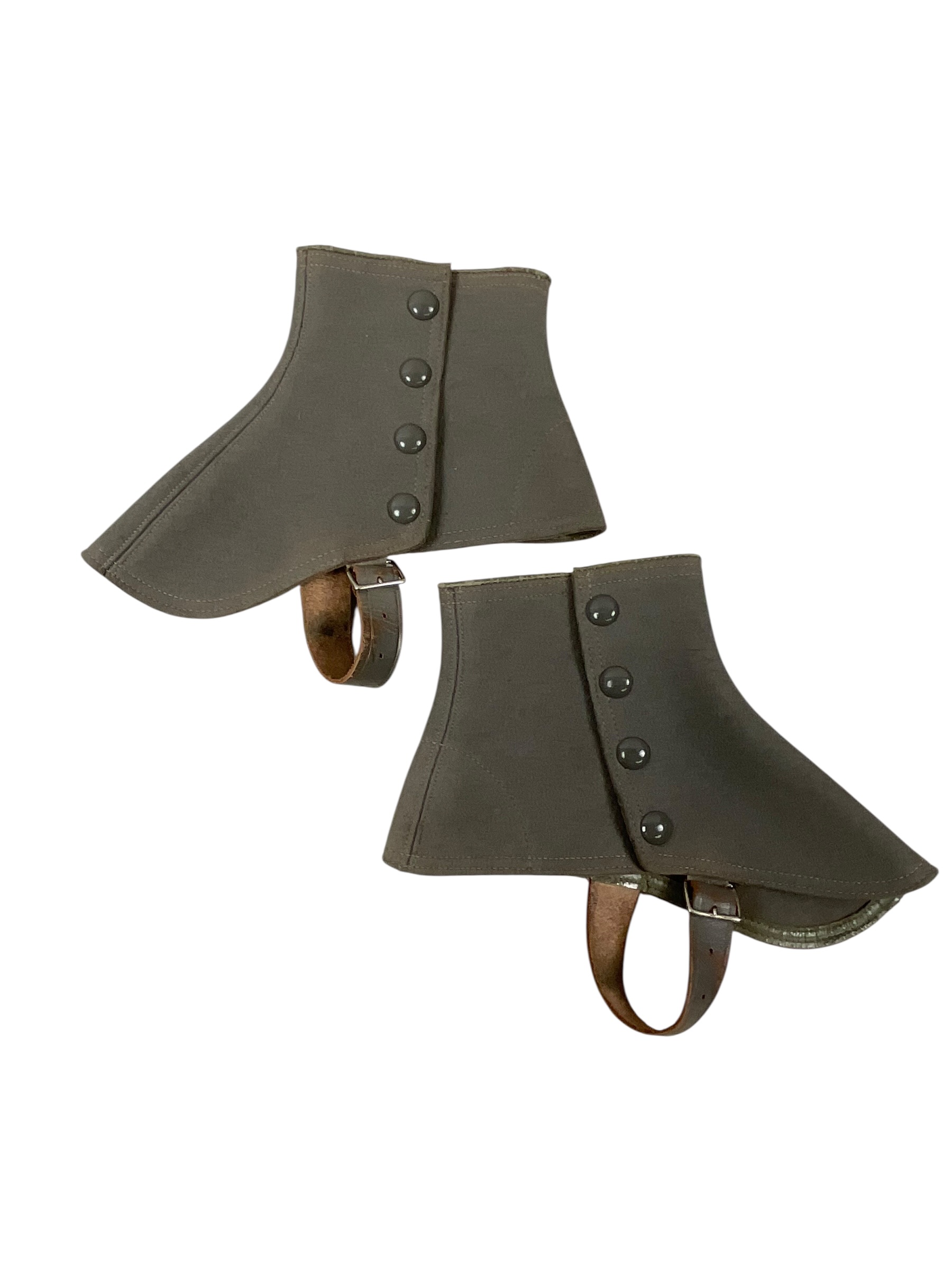 WW2 Canadian Women's Army Corps CWAC Officers Half Spats Size 9 WW2 Canadian Women's Army Corps CWAC Officers Half Spats Size 9