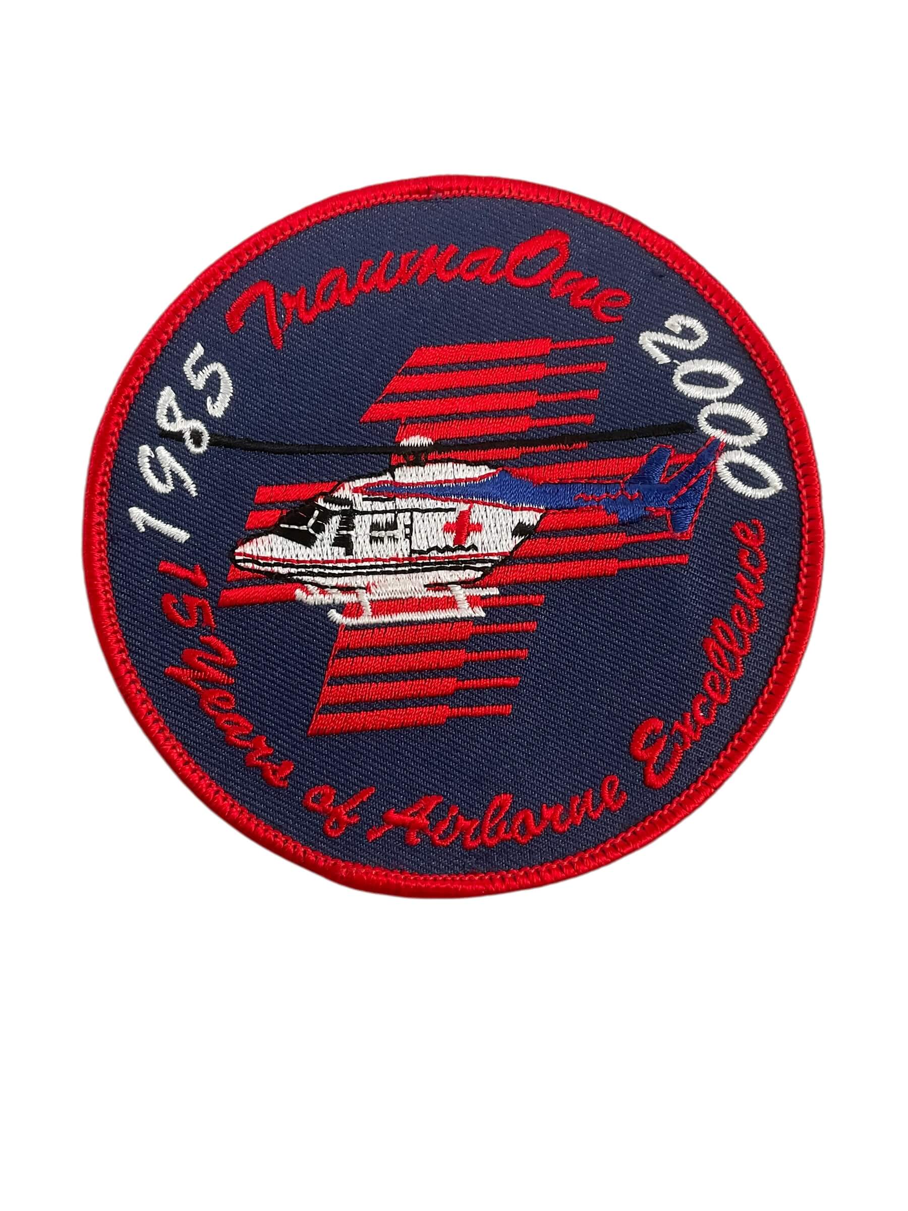 US 15th Anniversary of Airborne Excellence TraumaOne Flight Services Helicopter Patch US 15th Anniversary of Airborne Excellence TraumaOne Flight Services Helicopter Patch