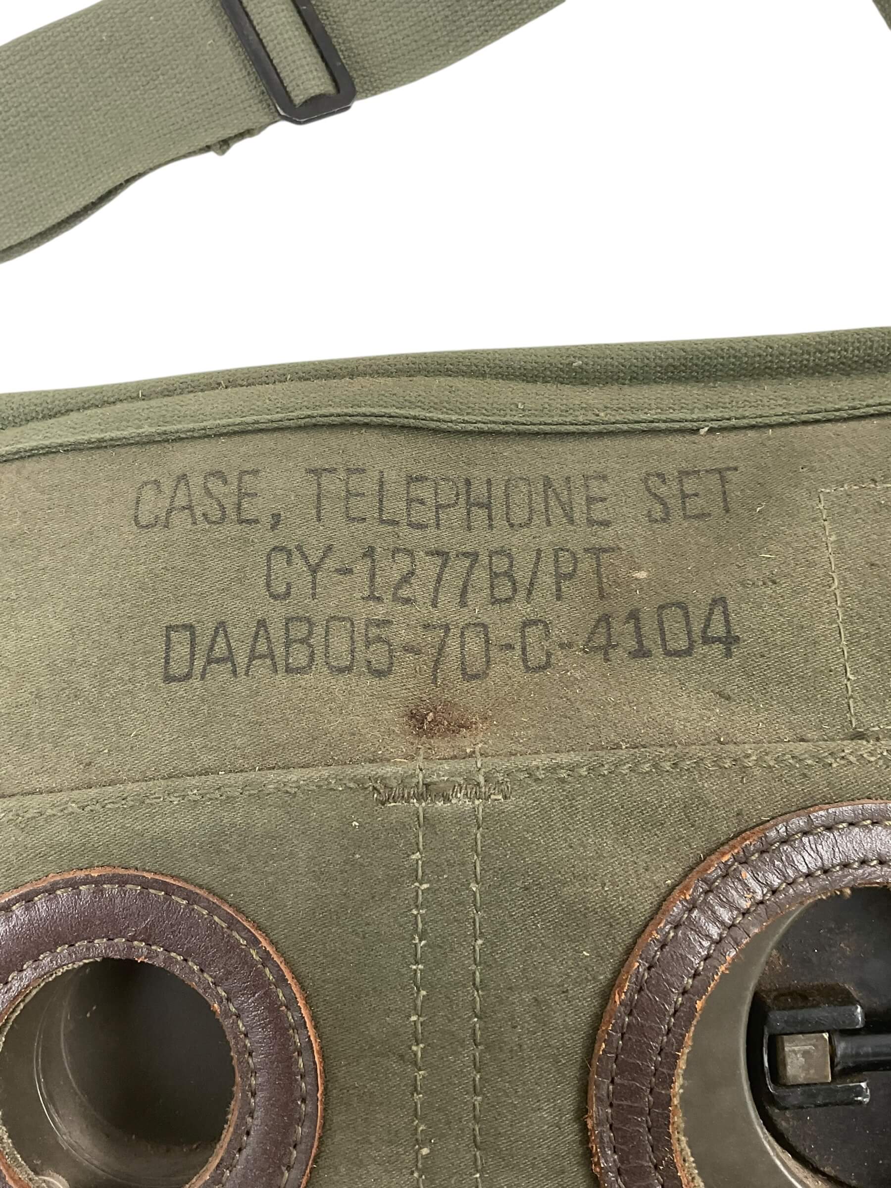 US Army Vietnam TA-312/PT Field Telephone Set In Transit Case US Army Vietnam TA-312/PT Field Telephone Set In Transit Case