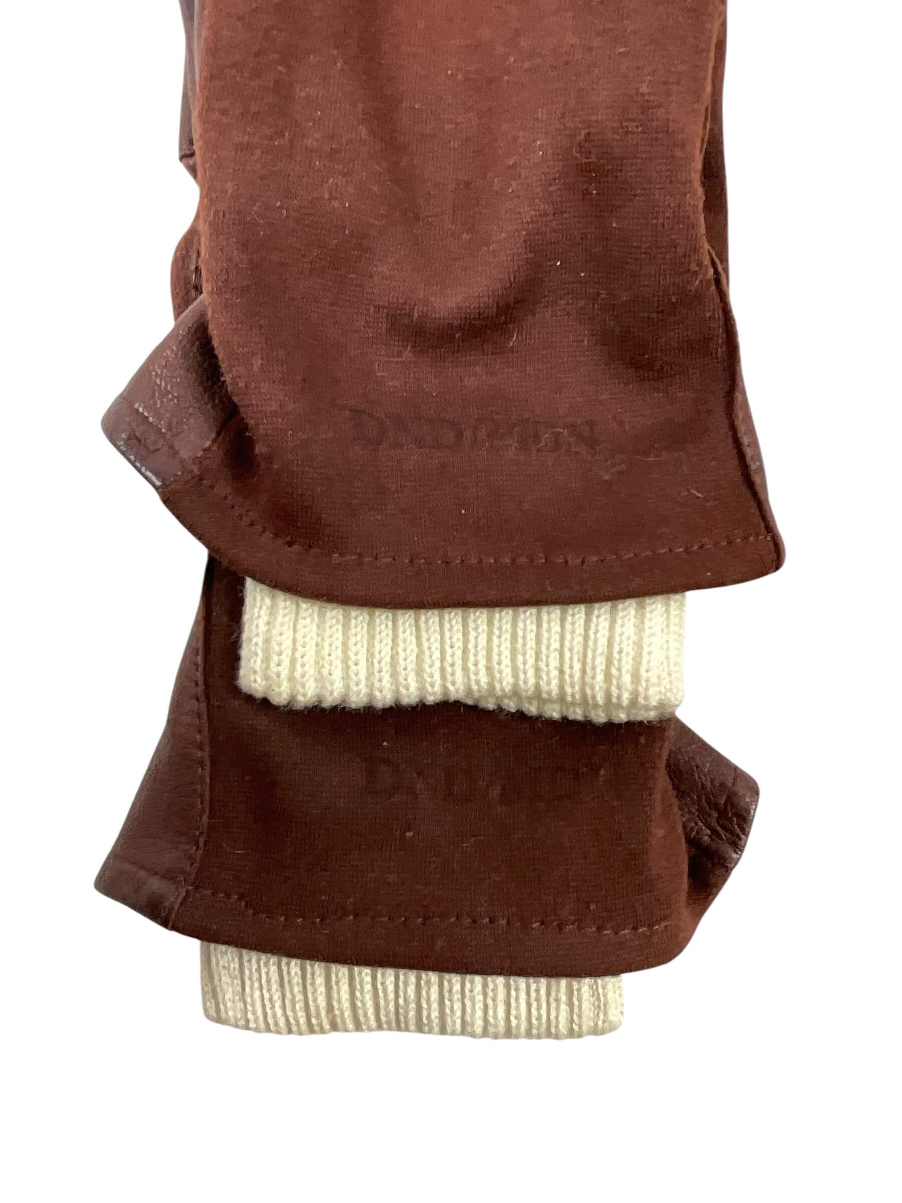 Canadian Forces Brown Leather Flight Gloves With Liners Size Medium Canadian Forces Brown Leather Flight Gloves With Liners Size Medium