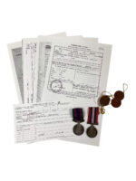 WW2 Canadian Women's Army Corps CWAC Medal Group With Dog Tags and Research